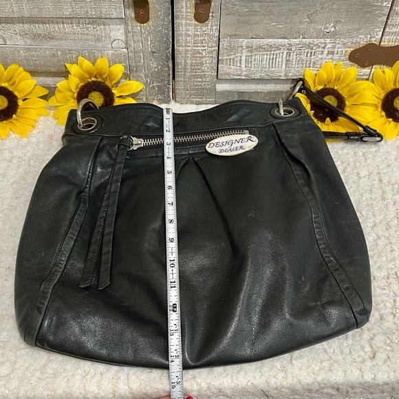 Authentic COACH Parker Hippie Black Leather Bag GUC! 13411 - Picture 9 of 13